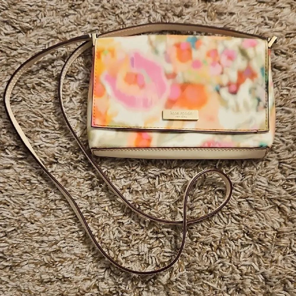 Kate Spade Grant Street Floral Watercolor Crossbody